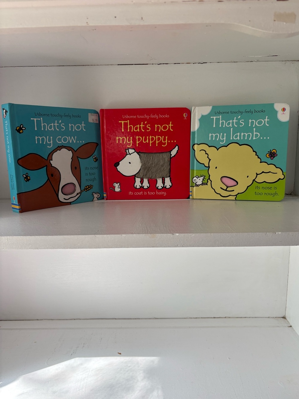 Usborne Touchy Feely books baby board books sensory books That’s Not my set